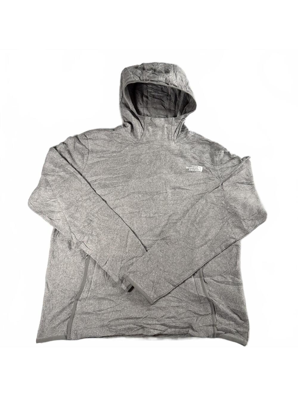 The North Face Women's Medium Gray Circular Design Pullover Fleece Hoodie